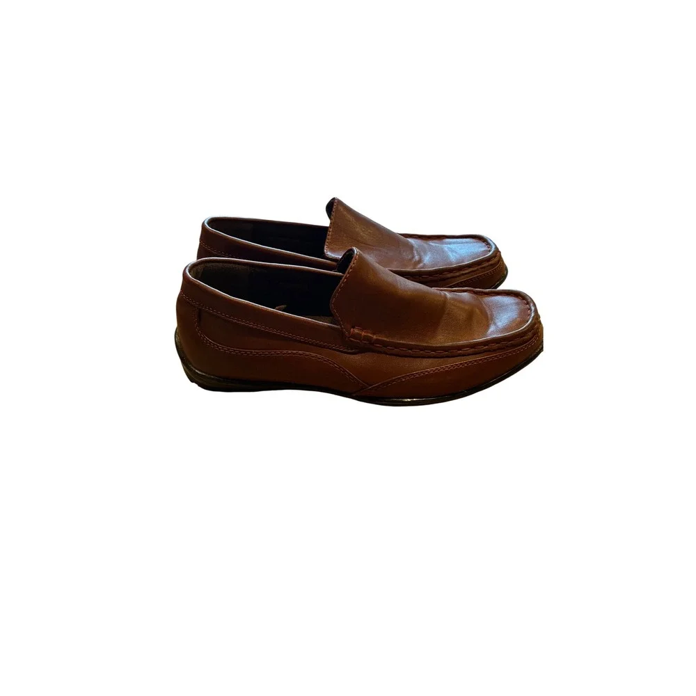 Deer Stags Booster Driving Moc Slip-On Shoes In Brown Size 3M